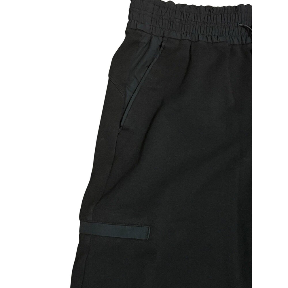 ATHLETA Black Triumph Hybrid Wide Leg Crop Cargo Pants Pockets Elastic Waist XS - Picture 7 of 11